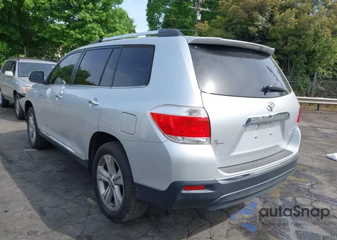 2012 Toyota Highlander Limited V6 z USA, uszkodzony, nr VIN 5TDDK3EH3CS134692